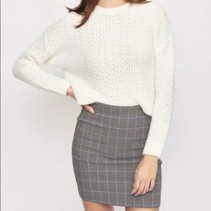 white knit sweater (garage dynamite)